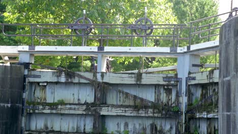 close-up-detail-footage-of-Rideau-Canal-gate