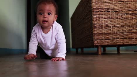 A-baby-girl-crawling-on-the-floor