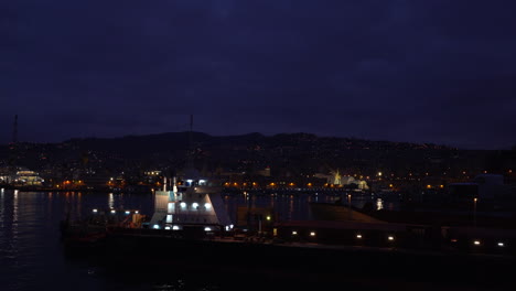 Hafen-Von-Genua-Bei-Nacht