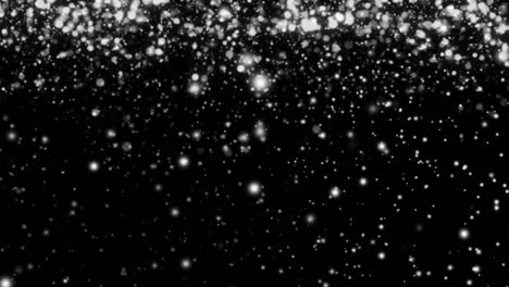 Falling-glittering-snowflakes-with-black-background