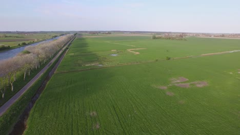 Aerial:-The-agriculture-landscape-near-the-Canal-through-Walcheren