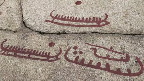 Mysteriöse-Symbole-Von-Tanum-petroglyphen-In-Torsbo-Schweden