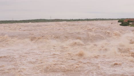 Heavy-flood-Water-flowing-in-the-mountain-ranges