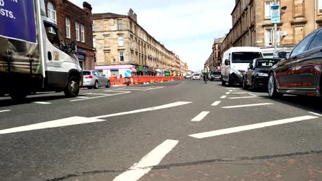 Timelapse-of-a-busy-Victoria-Road-in-Glasgow