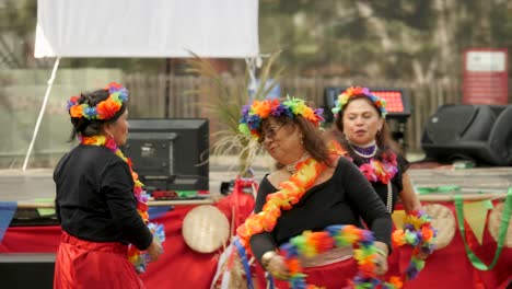 Philippinischer-Tanz-Traditionelles-Historisches-Festival,-Philippinischer-Kleidungstanz-Während-Des-Philippinischen-Festivals