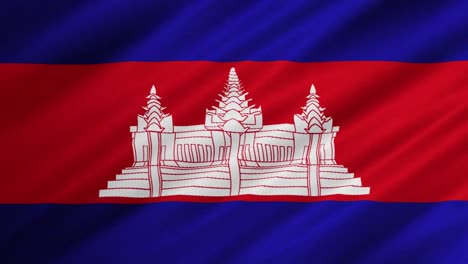 Bandera-De-Camboya-Ondeando-Fondo