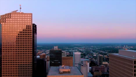 Downtown-Houston-aerial-footage-from-heritage-plaza