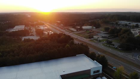 Autobahn-92-Woodstock-Georgia-Cherokee-County-Cobb-Sonnenuntergang