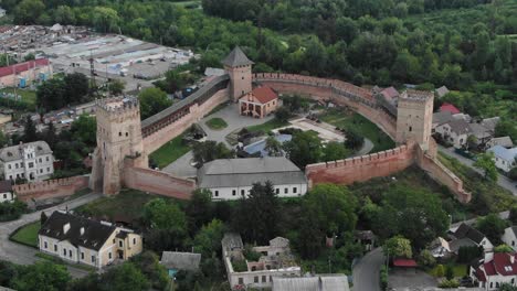 Aerial-View-of-Medieval-Fort-in-Eastern-Europe