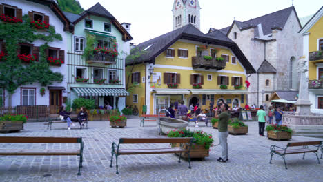 Hallstatt-Austria,-Circa-:-Casco-Antiguo-De-Hallstatt-En-Austria