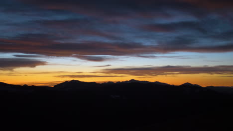 Kontinentale-Wasserscheide-Sonnenuntergang-Sonnenaufgang-Mit-Blick-Auf-Die-Rocky-Mountain-National-Park-Range