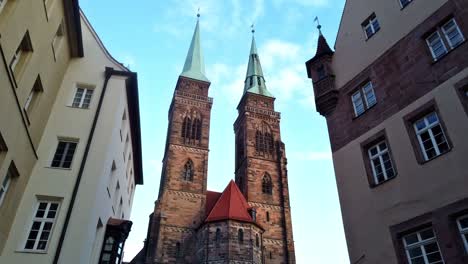 Slow-camera-tilt-of-the-historic-church-St
