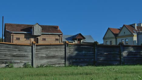 Old-Town-Buildings-in-Kedainiai,-Lithuania