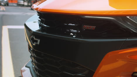 Chevrolet-Camaro-SS-front-end,-Close-Up,-Slide-Left