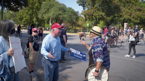 Trump-and-Biden-supporters-argue-at-post-election-rally-after-2020-Presidential-election