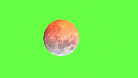Green-Screen-Closeup-Of-Full-Moon-Setting,-Astro-Time-Lapse