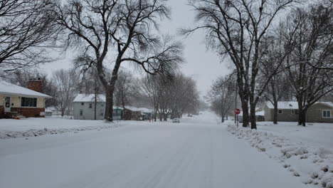 Snowy-street-in-small-midwest-town