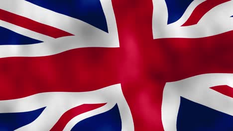 Bandera-Británica-Ondeando-En-El-Viento