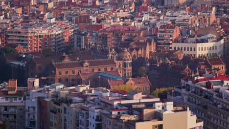 Vista-Estática-De-Los-Edificios-Del-Paisaje-Urbano-De-Barcelona