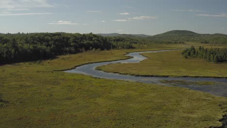 Union-River-Whales-Back-meandering-off-into-distance-Eastern-Maine-Aerial