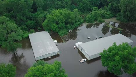Historische-Überschwemmung-Arkansas-River-2019-Pine-Bluff-Regional-Park
