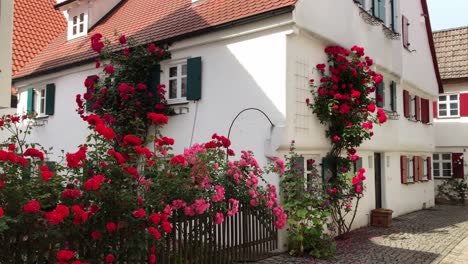 A-picturesque-street-in-Gunzburg,-Germany