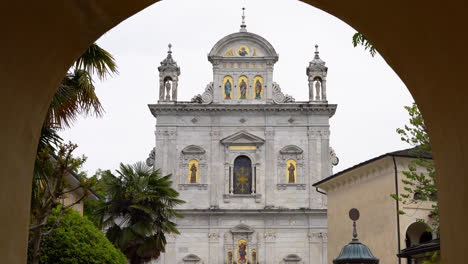 The-beautiful-church-of-the-Sacred-Mountain-of-Varallo,-a-christian-devotional-complex,-a-unesco-world-heritage-si-in-Italy