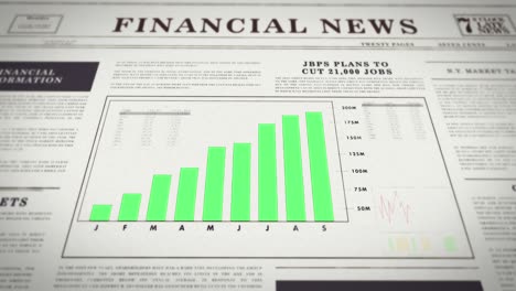 Rising-numbers-of-a-chart---graph-in-a-newspaper-about-finance-and-stock-market---Positiv-diagram