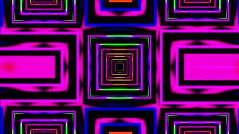 Kaleidoskop-Quadrate-Loop-Bewegungshintergrund