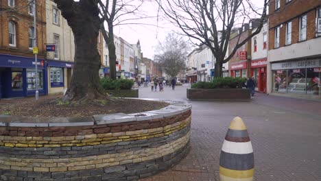 Taunton,-Somerset,-Vereinigtes-Königreich,-Fore-Street-Ist-Eine-Schöne-Fußgängerzone-Mitten-Im-Stadtzentrum-Von-Taunton