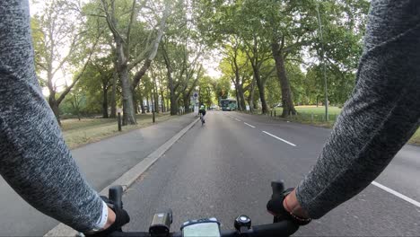 POV-Cycling-London-To-Brighton-From-Clapham-Common-In-The-Morning