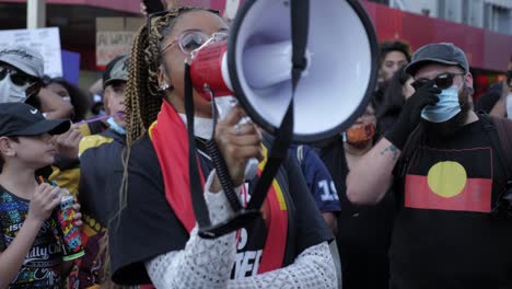 Black-Lives-Matter-Protest-during-covid-19,-Brisbane-Australia