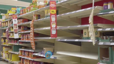 Restricted-purchasing-supermarket-corona-virus-panic-buying-shoppers-store-shelves