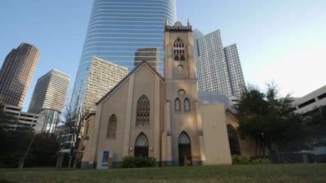 Establishing-Shot-Of-The-Historic-Antioch-Missionary-Baptist-Church-In-Houston