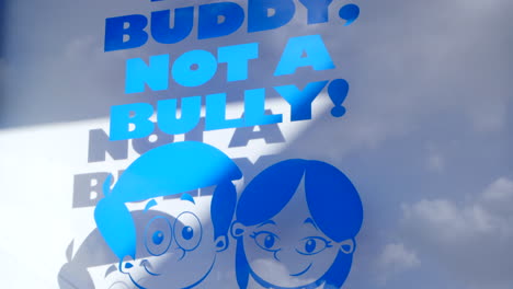 Be-A-Buddy-Not-A-Bully-Sign-On-School-Window