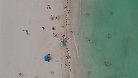 Aerial-Birdseye-View-of-Popular-Beach