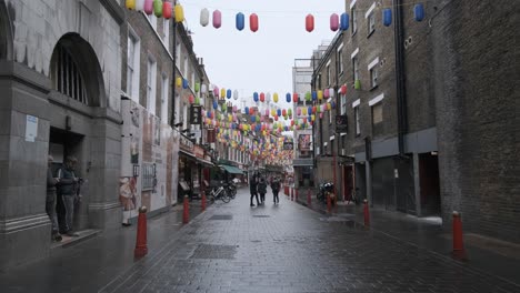 Empty-London-Chinatown-on-a-rainy-day-due-to-Covid-Lockdown