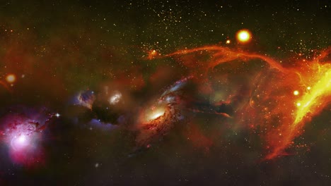 Sternhaufen.-Durch-Sternenfelder-Und-Galaxien-Fliegen