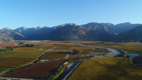 Atemberaubende-Luftaufnahmen-über-Das-Tal-Des-Hex-River-In-Der-Nähe-Der-Stadt-De-Doorns-Am-Westkap-Südafrikas-Während-Der-Herbstsaison-Mit-Erstaunlichen-Farben-In-Den-Weinbergen