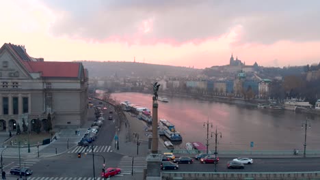 This-a-drone-footage-of-the-City-of-Prague,-Europe