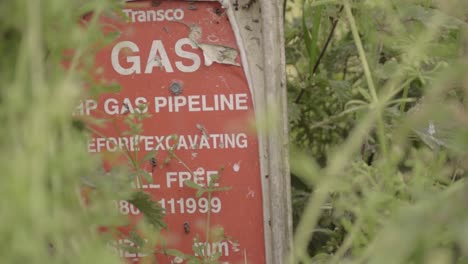 Transco-gas-pipeline-marker-close-up