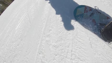 Slow-motion-snowboarding-at-Breckenrdige-Colorado-during-amazing-fresh-powder