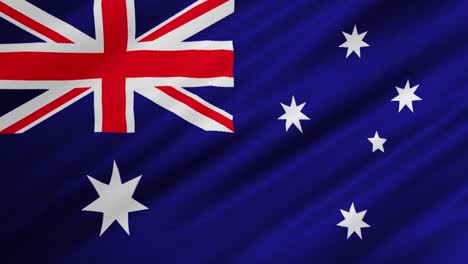 Flagge-Australiens-Weht-Im-Hintergrund