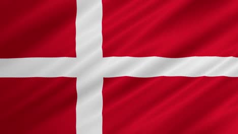 Flagge-Dänemarks-Winkt-Im-Hintergrund