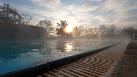 Swimming-pool-with-hot-water-in-spa-and-wellness-resort-AT-DUSK