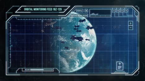 Spaceship-Fleet-Leaving-Earth-Orbit---Futuristic-Computer-HUD