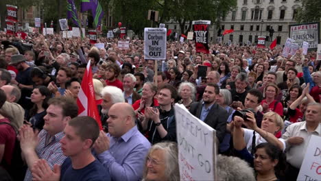 Thousands-of-people-gather-and-hold-various-placards-on-Parliament-Square-at-a-rally-in-support-of-Labour-Party-leader-Jeremy-Corbyn