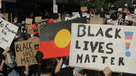 BLM-protest-during-covid-19,-brisbane-Australia