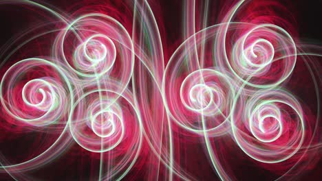 Hypnotic-candy-cane-green-and-red-swirls-glitch-animated-background