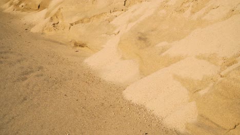 4K-coastal-sand-erosion-on-beach